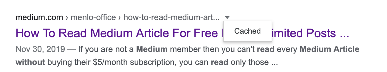 How to read a medium article for free